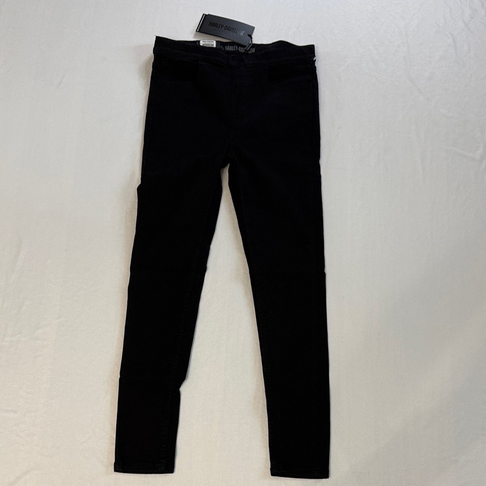 Harley-Davidson Black High Rise Skinny Pull-On Denim Jeans